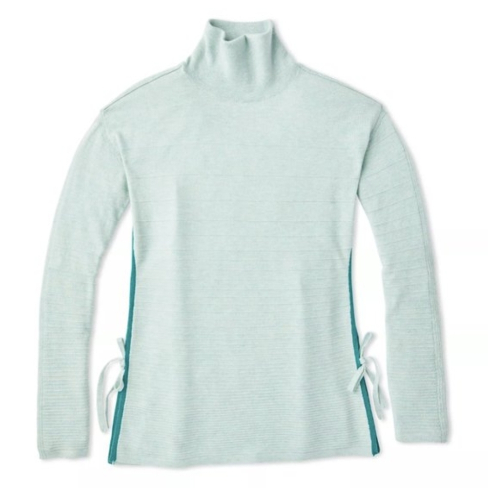 Smartwool Spruce Creek Tunic Sweater Turtleneck Frost, Size S